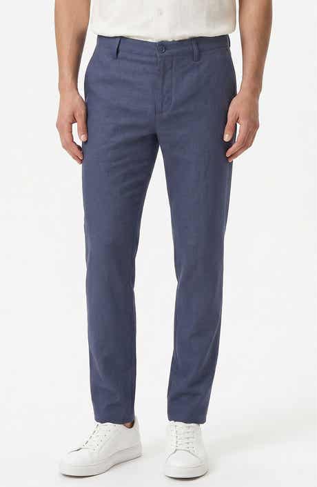 Onia Linen Blend Flat Front Pants