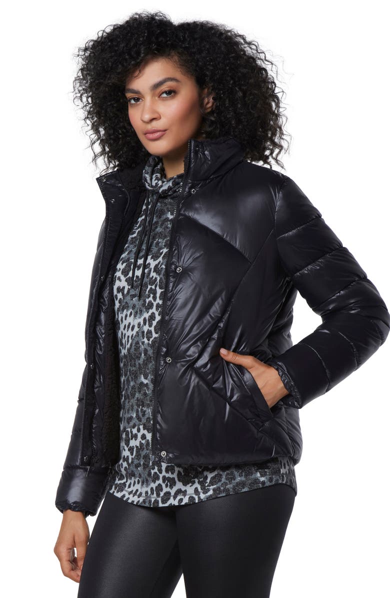 Marc New York Performance Faux Shearling Lined Puffer Jacket, Alternate, color, 