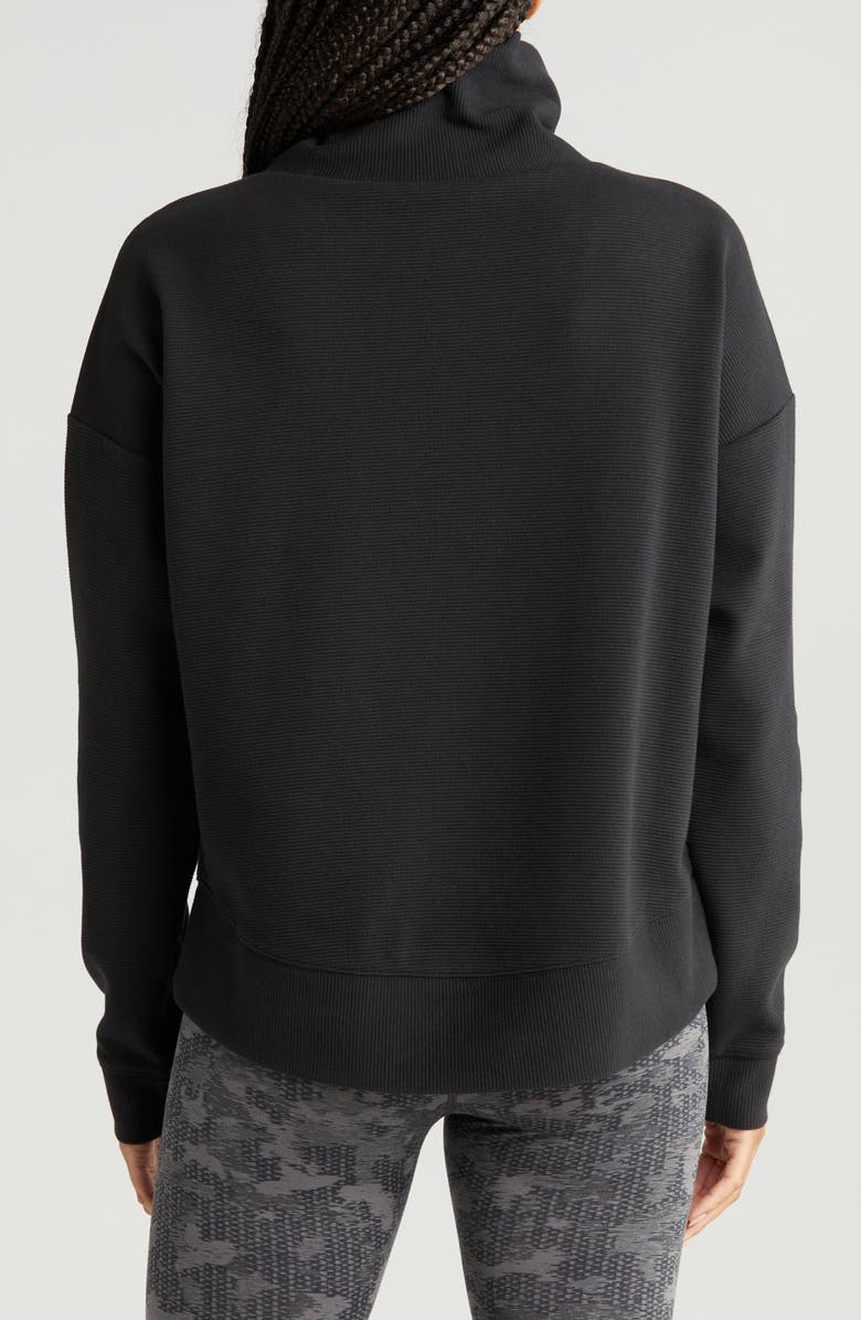 Zella Downtown Ottoman Turtleneck Sweatshirt, Alternate, color,