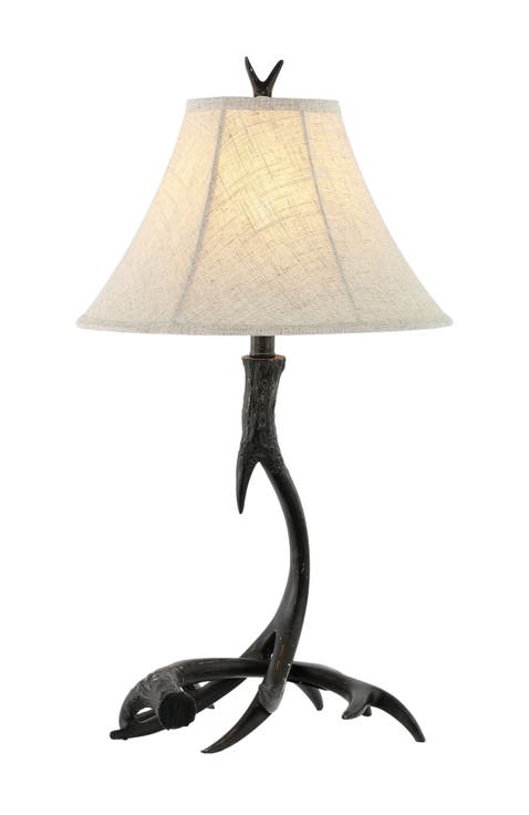 Antler 27.5" Rustic Resin LED Table Lamp