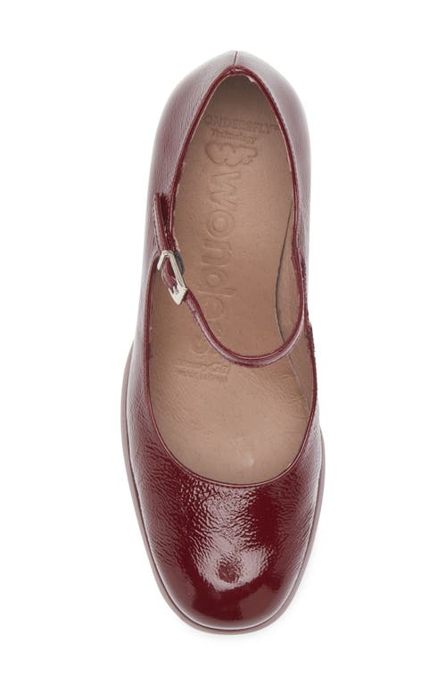 Wonders 75mm Lady Mary 40 Janes Pumps In Burgundy