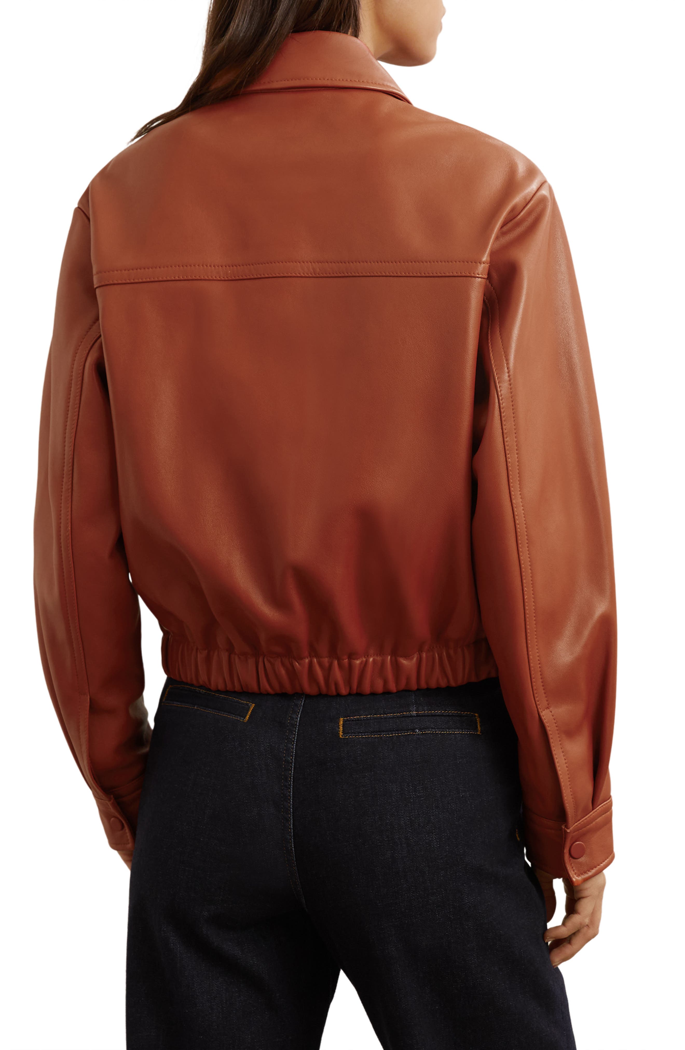 Lottie Sheepskin Leather Jacket - image 2