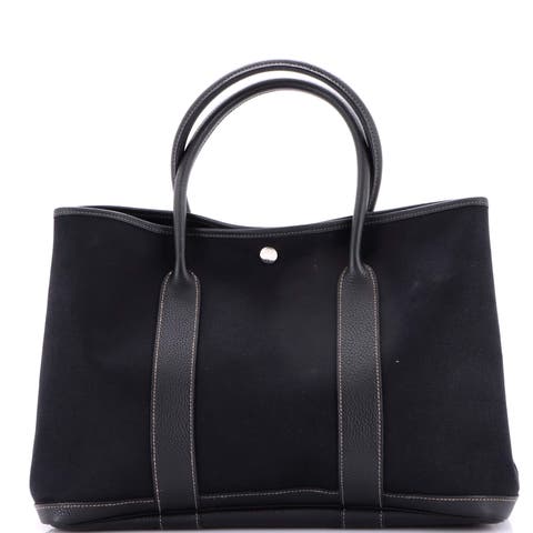 Garden Party Tote Toile and Leather 36