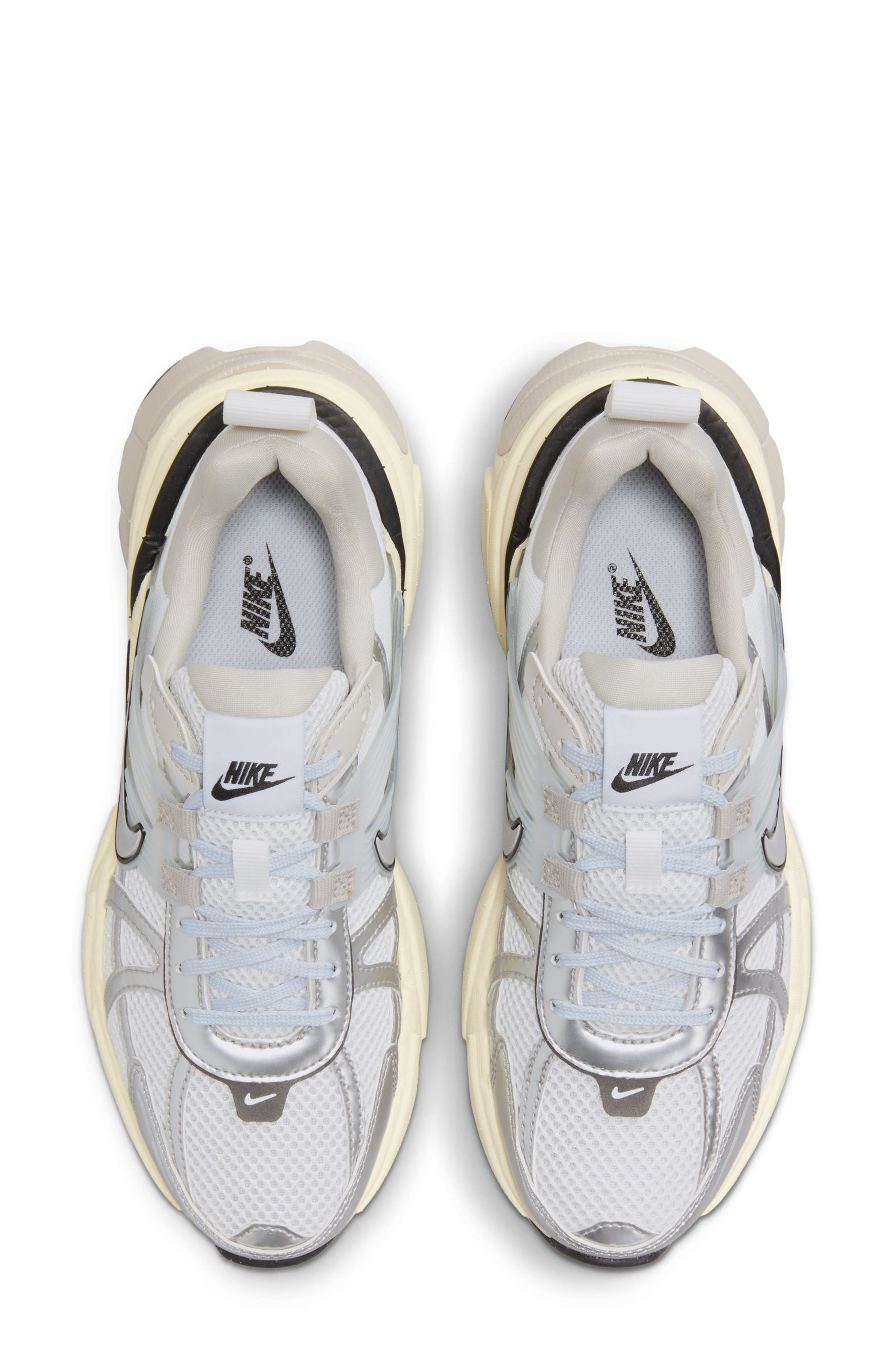 Nike V2K Run Sneaker, Alternate, color, Summit White/ Metallic Silver