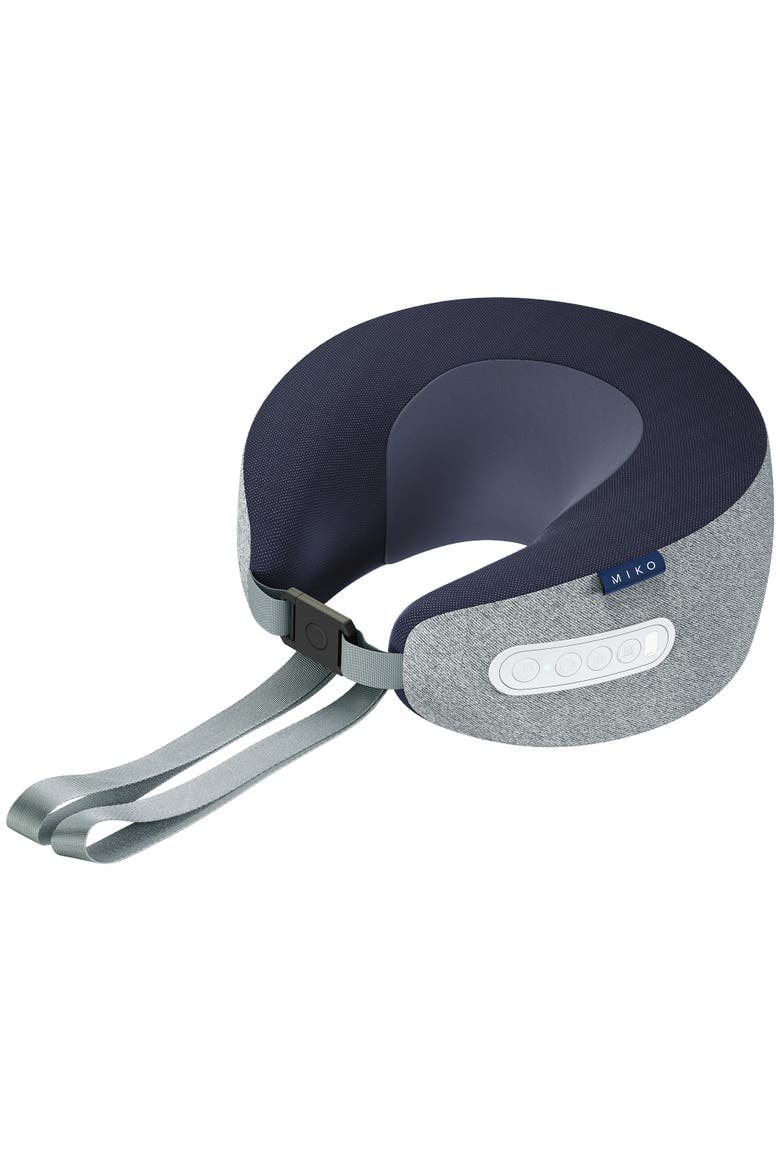 Snug Neck Massage Pillow with Heat, Main, color, Grey