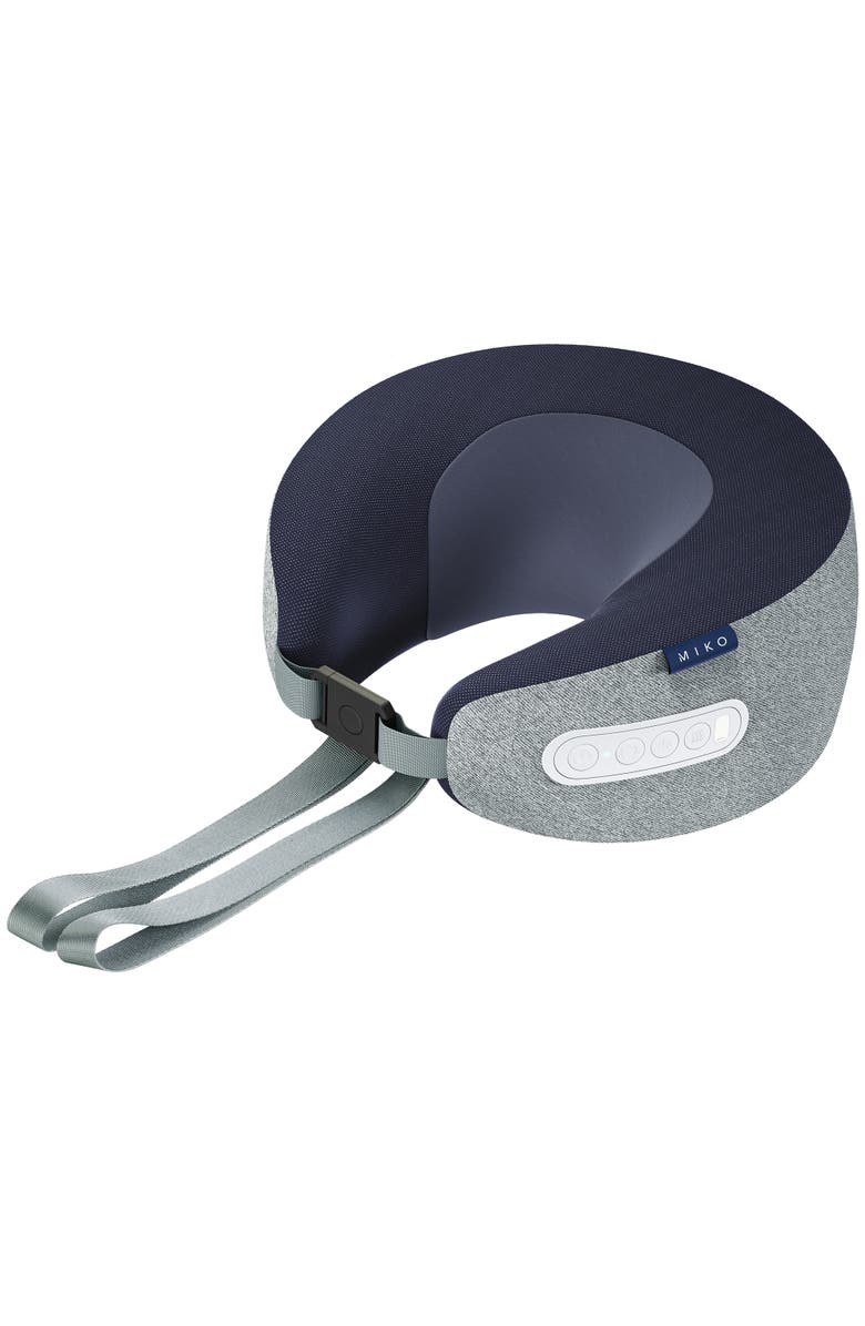 MIKO Snug Neck Massage Pillow with Heat, Main, color, Grey