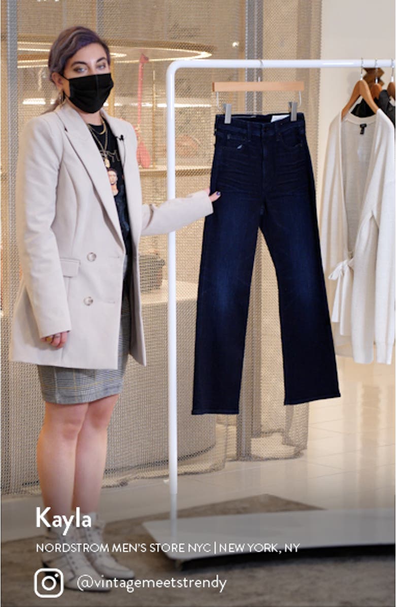 Nina High Waist Ankle Flare Jeans, sales video thumbnail