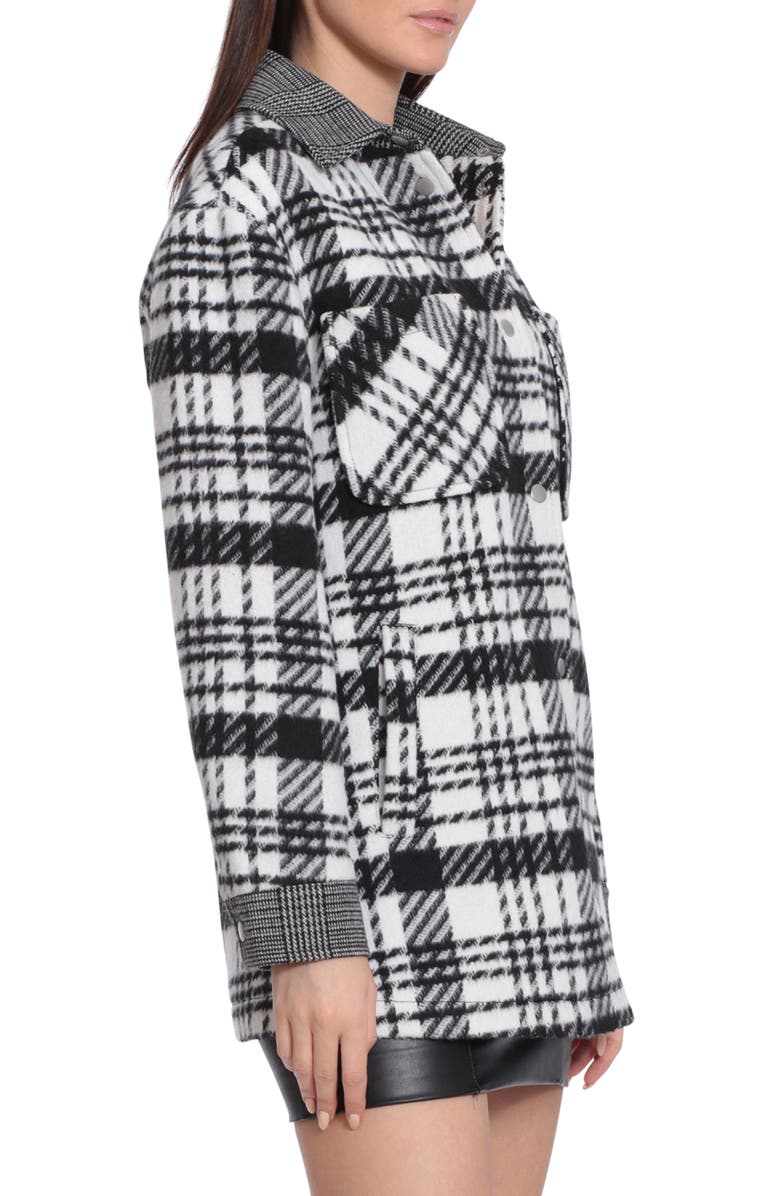 Avec Les Filles Mixed Plaid Shacket, Alternate, color,