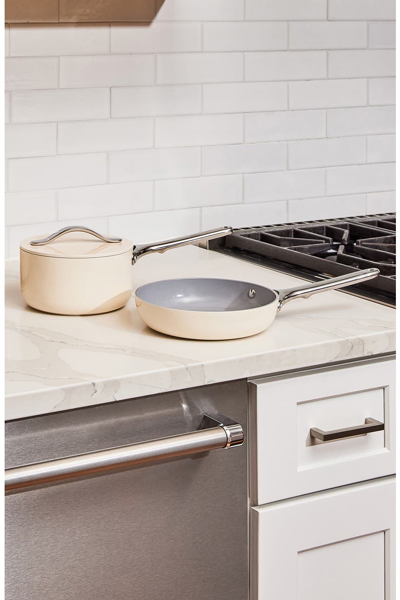 Nonstick Ceramic Mini Fry Pan & Sauce Pan Set, Alternate, color, MARIGOLD