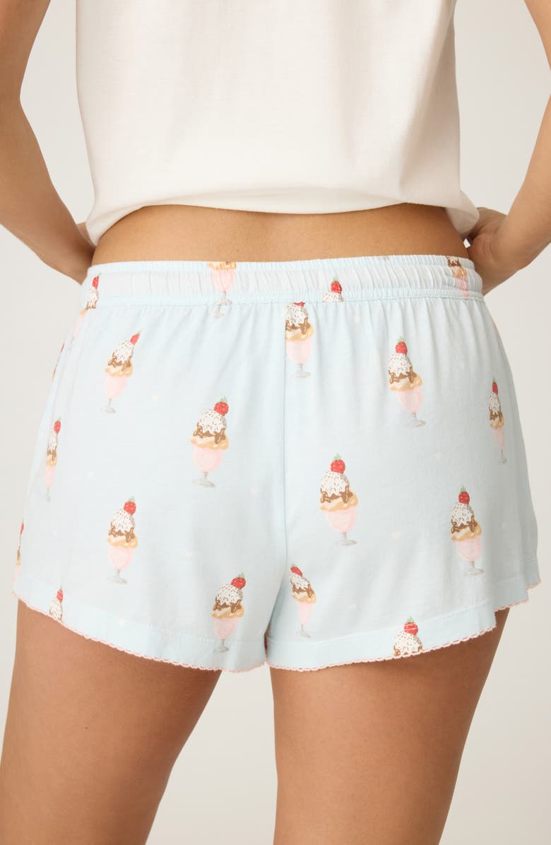 PJ Salvage Sundae Best Cotton Blend Pajama Shorts, Alternate, color, 