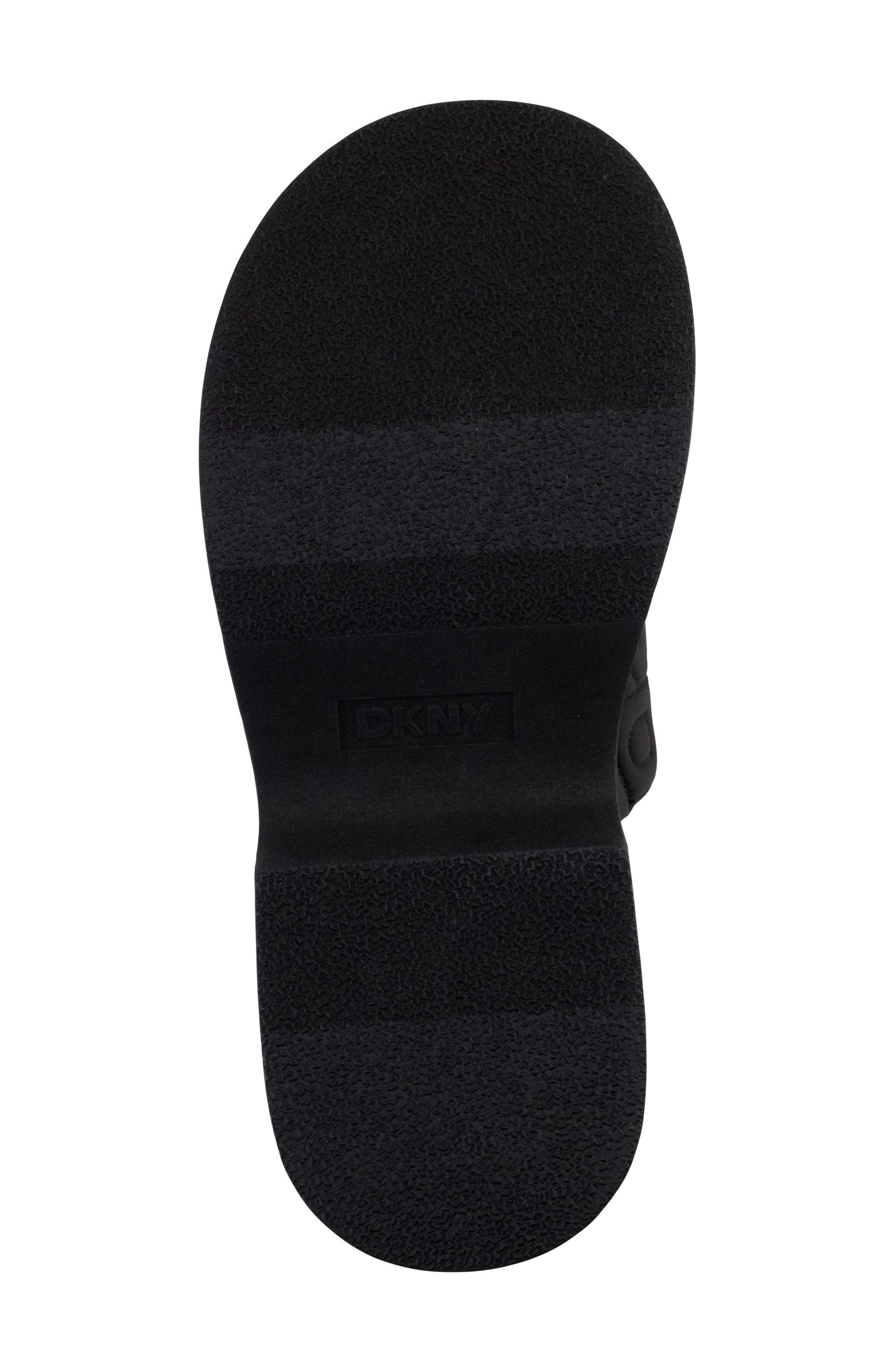 DKNY Logo Quilt Platform Sandal, Alternate, color, 