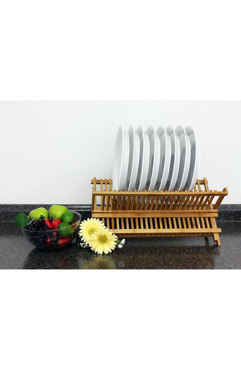 BergHOFF Natural Bamboo Plate Rack, Alternate, color, 