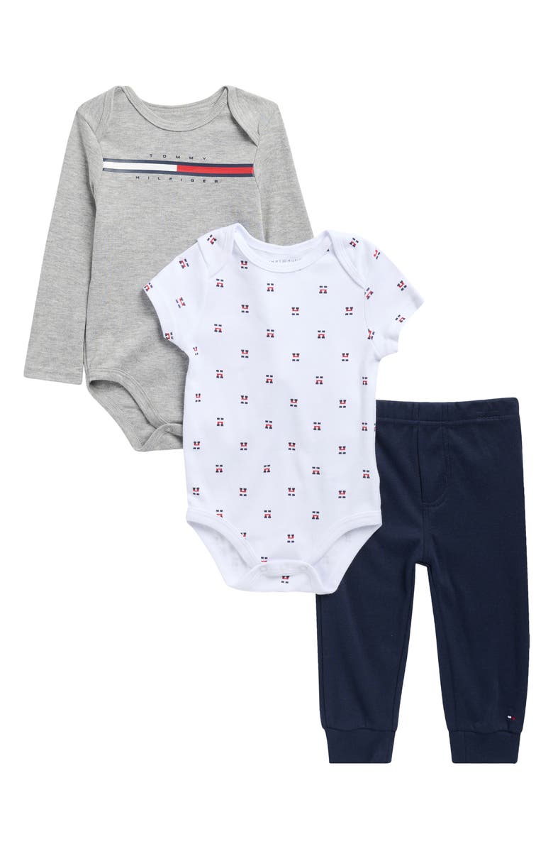 Tommy Hilfiger Assorted Bodysuits & Pants Set, Main, color, Blue Multi