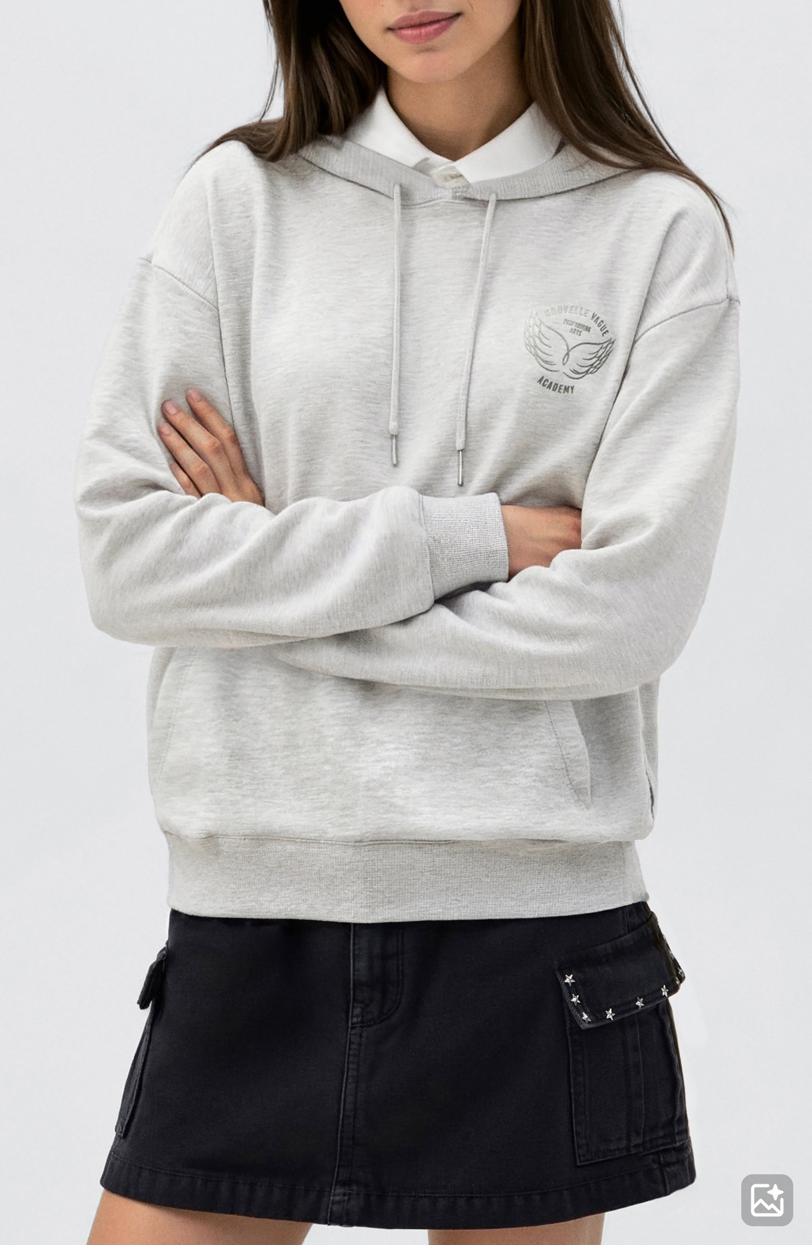 selected LIGHT HEATHER GREY