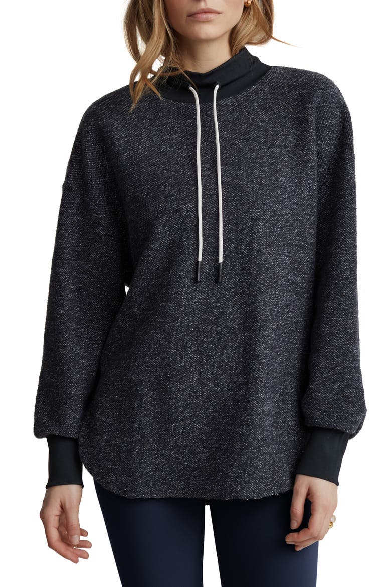 Sullivan Marled Tunic Sweatshirt, Main, color, CHARCOAL MARL
