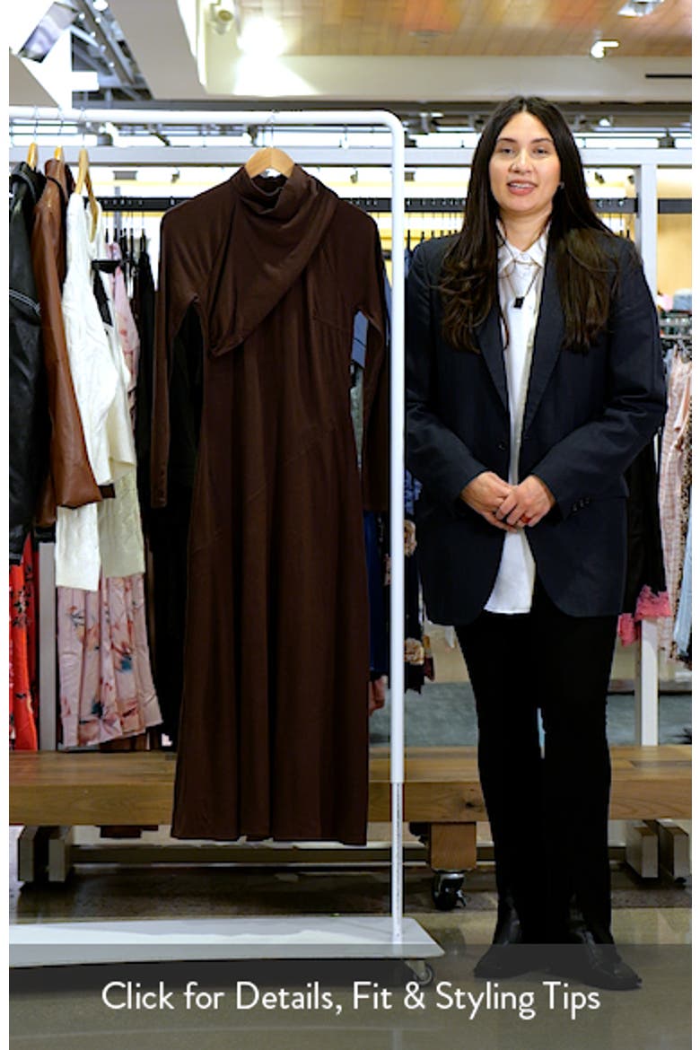 Long Sleeve Mock Neck Dress video