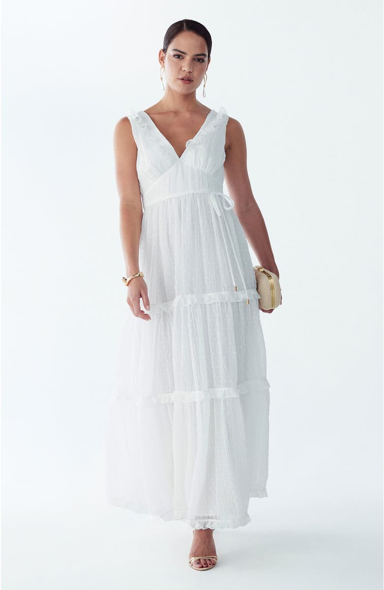 ST MRLO Denison Maxi Dress, Alternate, color, White