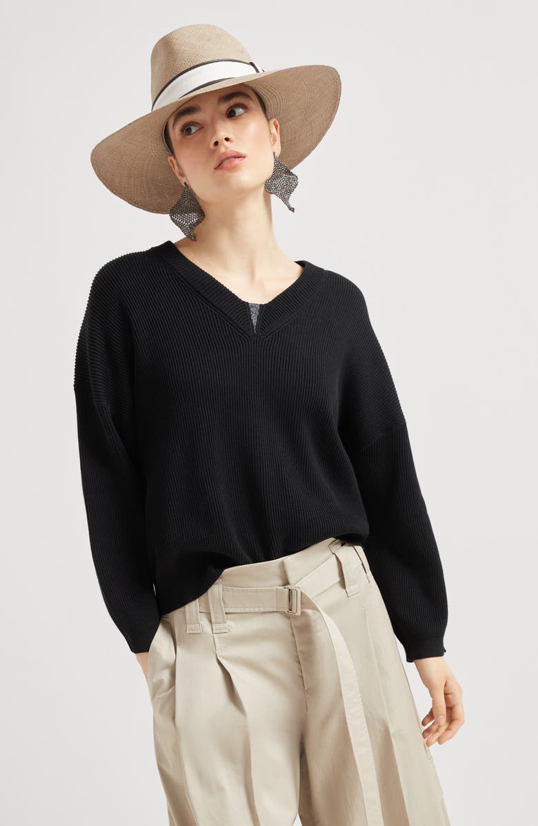 Brunello Cucinelli Sweater with monili, Alternate, color, 