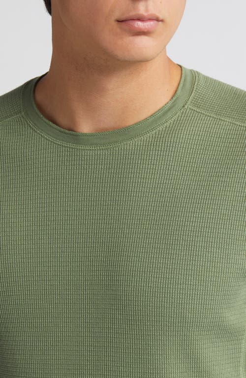 Vince Thermal Long Sleeve T-shirt In Green