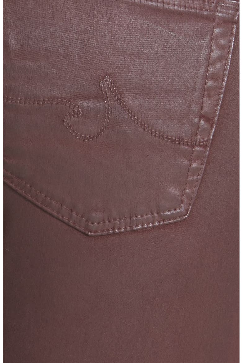 Leatherette Ankle Leggings, Alternate, color, CRIMSON RED