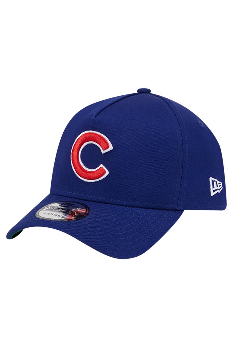 Men's New Era Royal Chicago Cubs Team Color A-Frame 9FORTY Adjustable Hat, Main, color, Royal