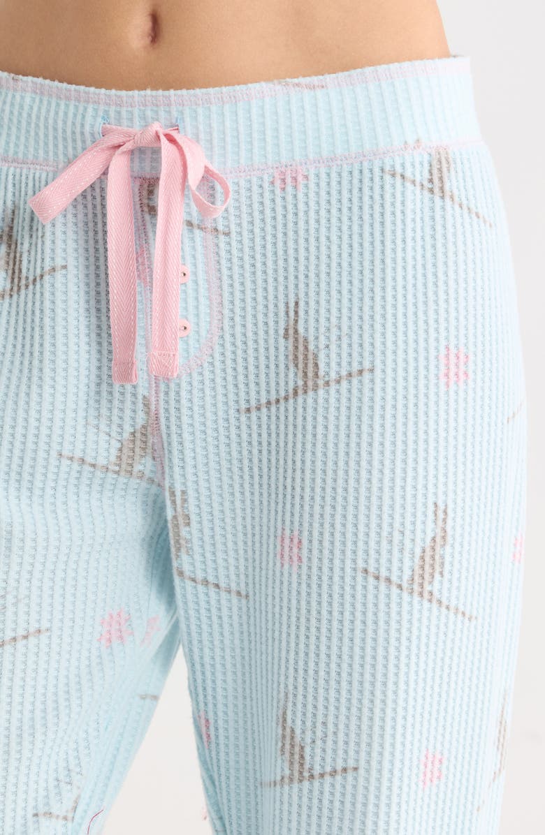 PJ Salvage Ski Pajamas, Alternate, color, Pale Blue