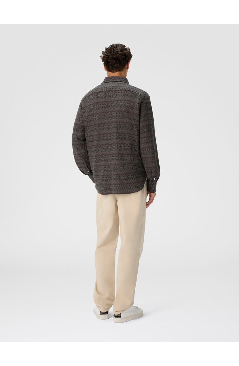Missoni Shirt With Micro Zigzag Tone On Tone, Alternate, color, Grey