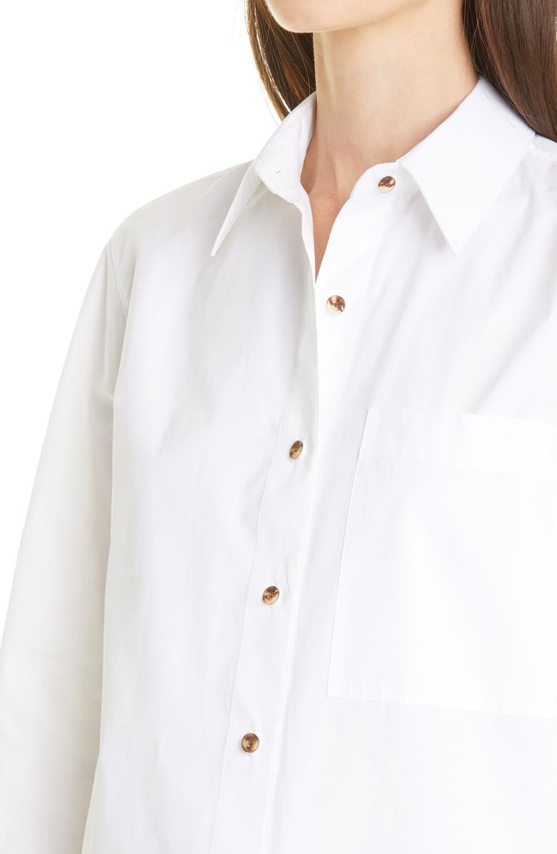 Lafayette 148 New York Greyson Cotton Blouse, Alternate, color, 