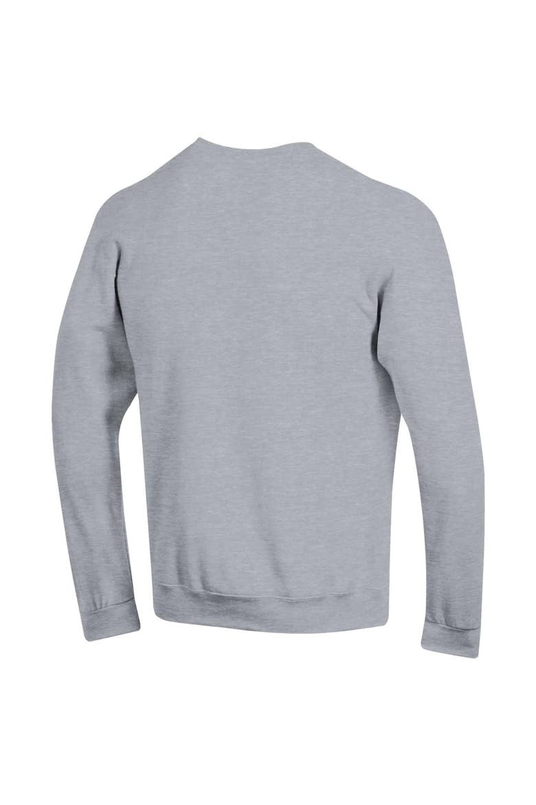 Men's Champion  Heather Gray Georgia Bulldogs Basic Arch Fleece Pullover Sweatshirt, Alternate, color, Heather Gray