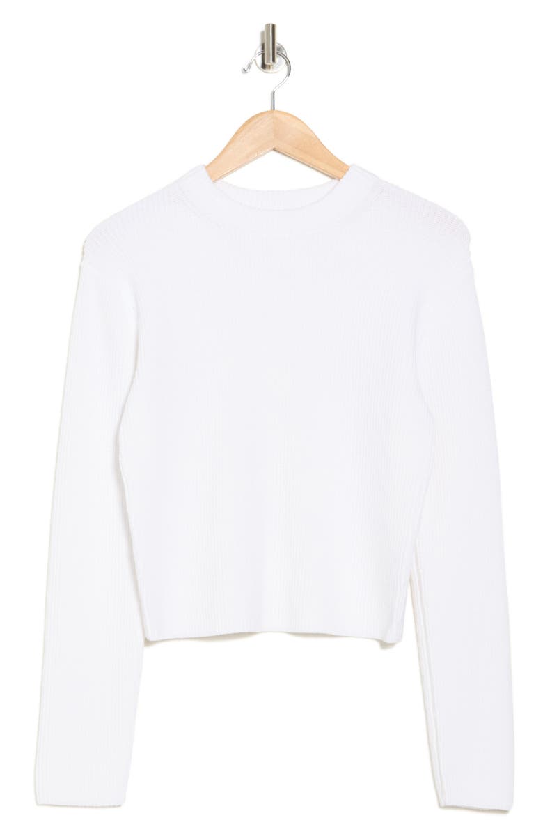 Vince Drop Shoulder Long Sleeve Crewneck T-Shirt, Alternate, color, Optic White