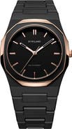D1 Milano Black Mesh Polycarbon Bracelet Watch, 40.5mm