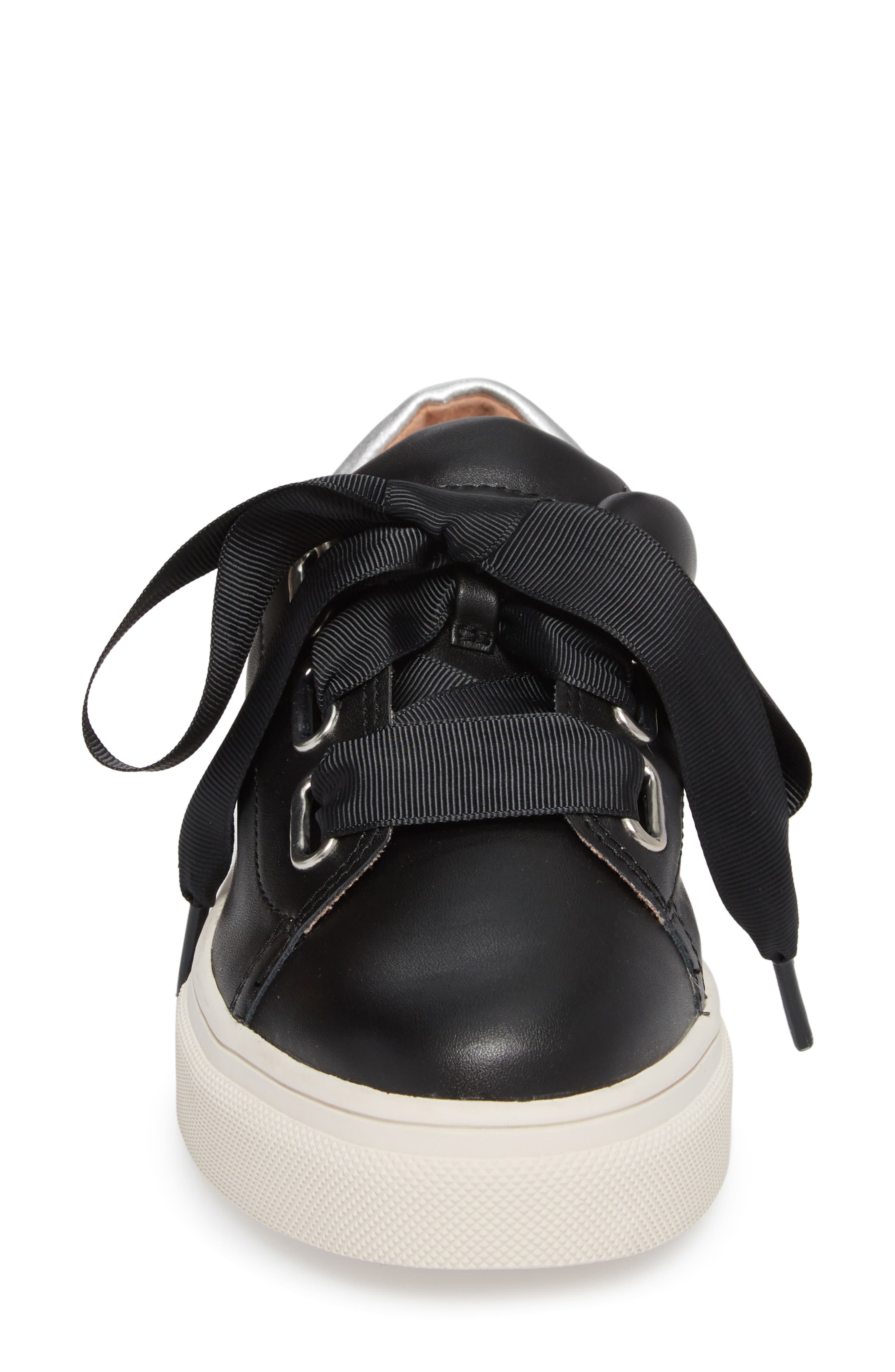 Carter Sneaker, Alternate, color, BLACK LEATHER
