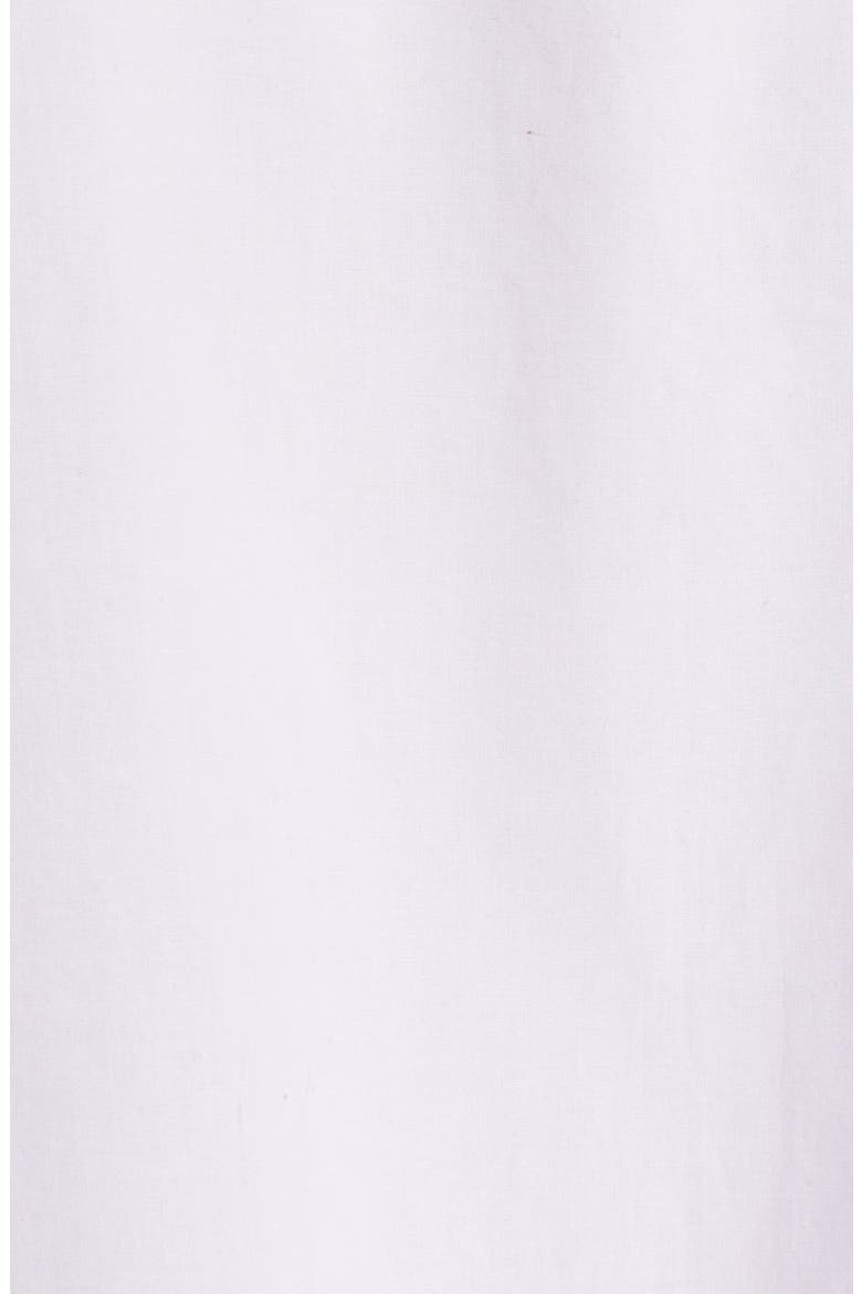 Dip Dyed Long Fringe Cotton Poplin Shirt, Alternate, color, WHITE/ BLACK