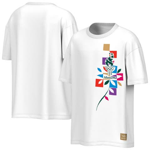 Men's Outerstuff  White Atlanta 1996 Summer Olympics Retro Laurel T-Shirt