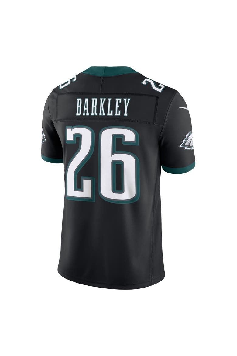 Men's Nike Saquon Barkley Black Philadelphia Eagles Alternate Vapor F.U.S.E. Stitched Limited Jersey, Alternate, color, Black