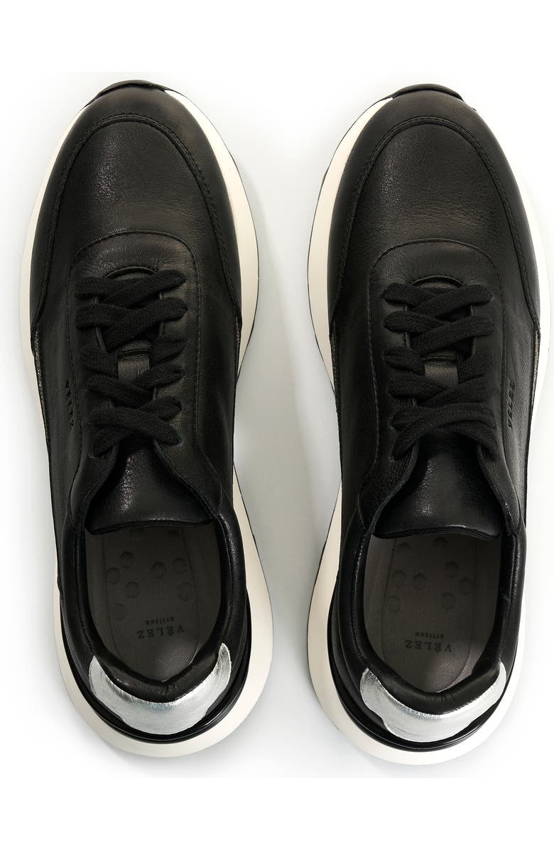 Velez Leather Sneakers with Details, Alternate, color, Black
