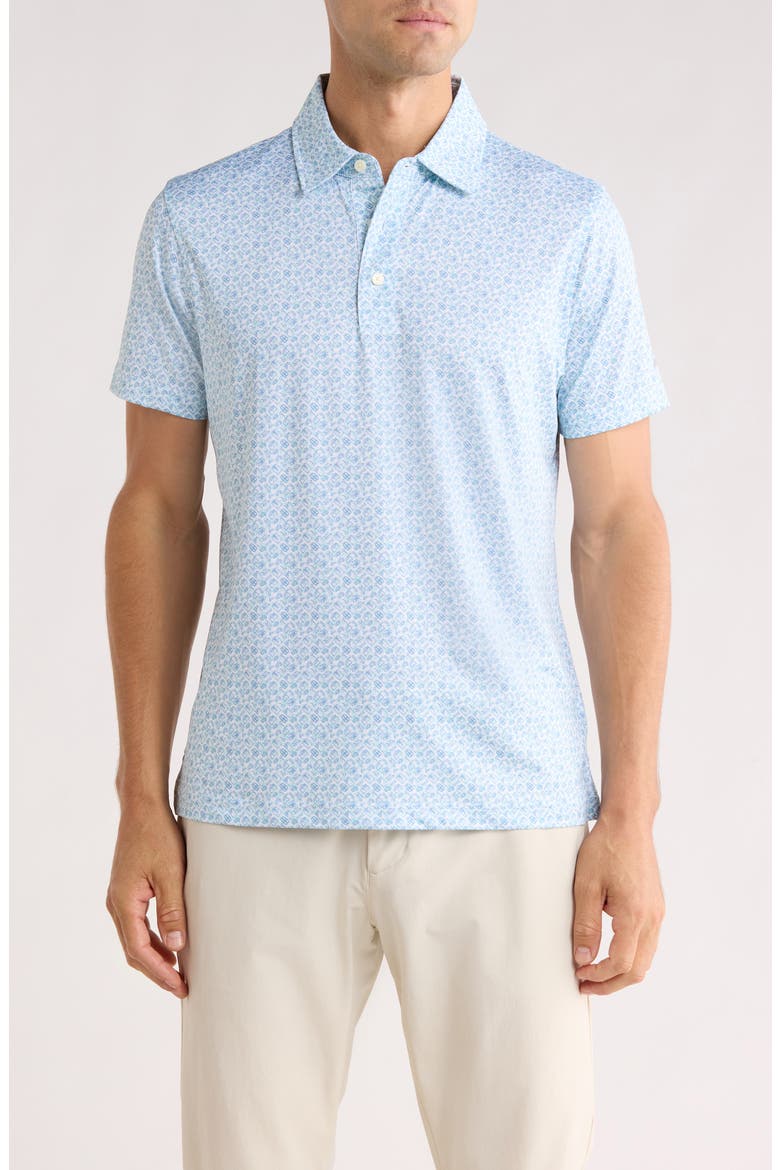 Performance Print Polo, Main, color, WHITE MULTI