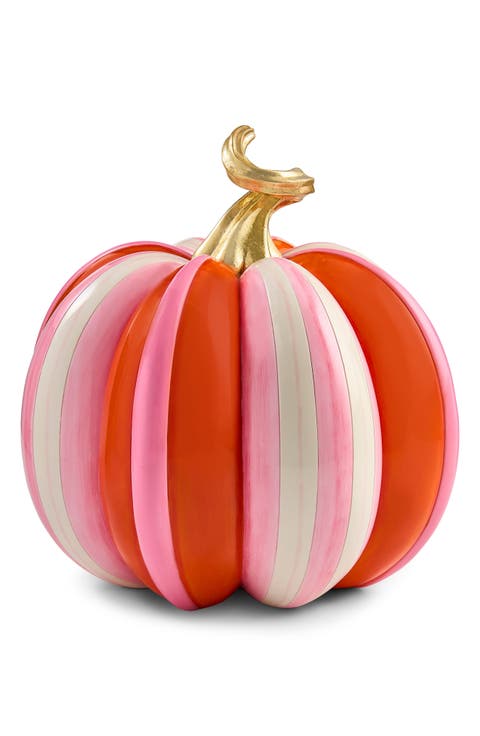 Fairytale Stripe Pumpkin Decoration