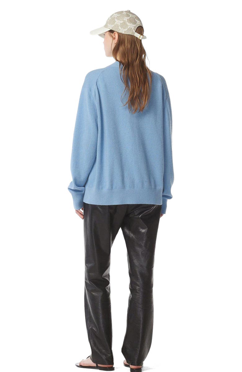 MCM Laurel Cardigan in Wool and Recycled Cashmere, Alternate, color, 