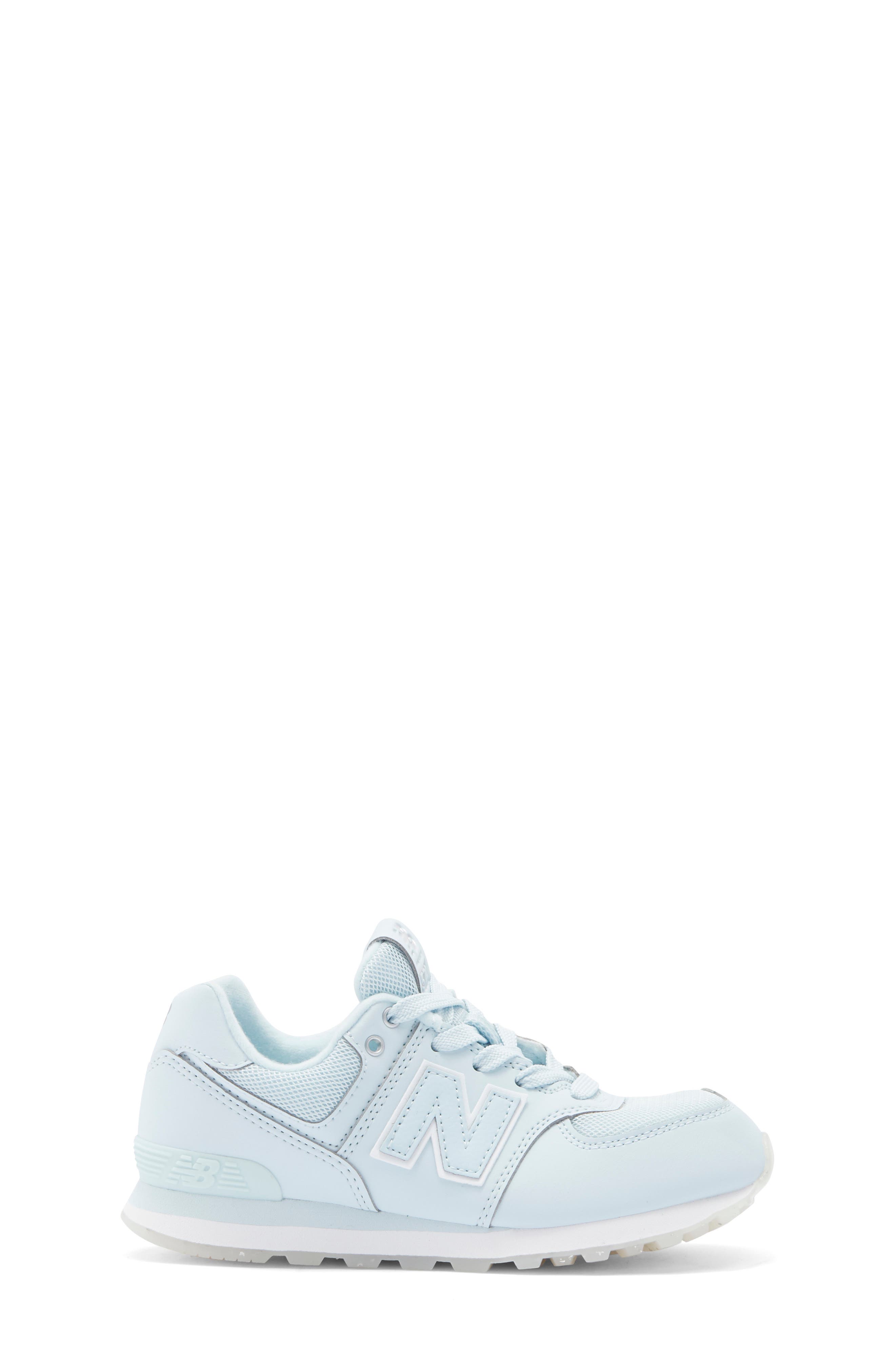 New Balance Kids' 574 Sneaker, Alternate, color, Frosted Glass/ Silver Metallic