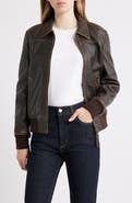 Schott NYC Leather Flight Jacket