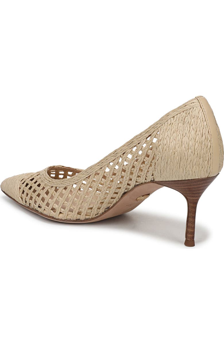 Veronica Beard Rita Raffia Pointed Toe Pump, Alternate, color, Natural