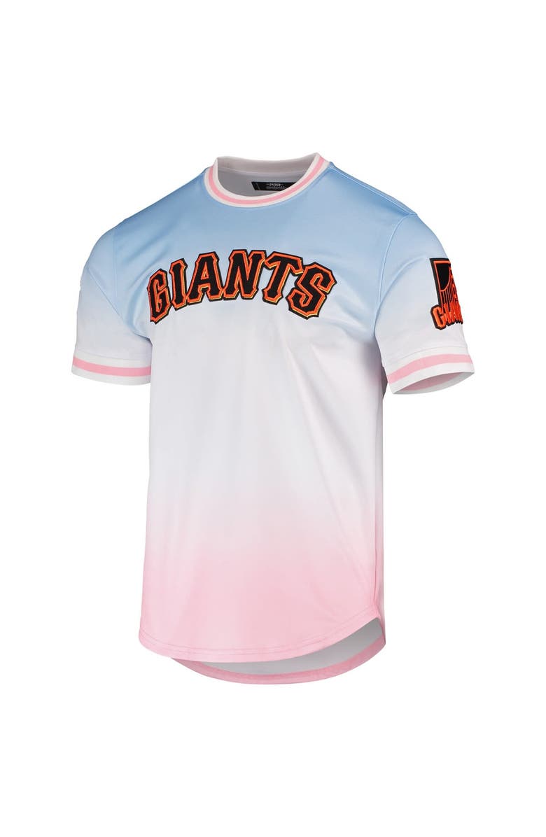 PRO STANDARD Men's Pro Standard Blue/Pink San Francisco Giants Ombre T-Shirt, Alternate, color, Blue