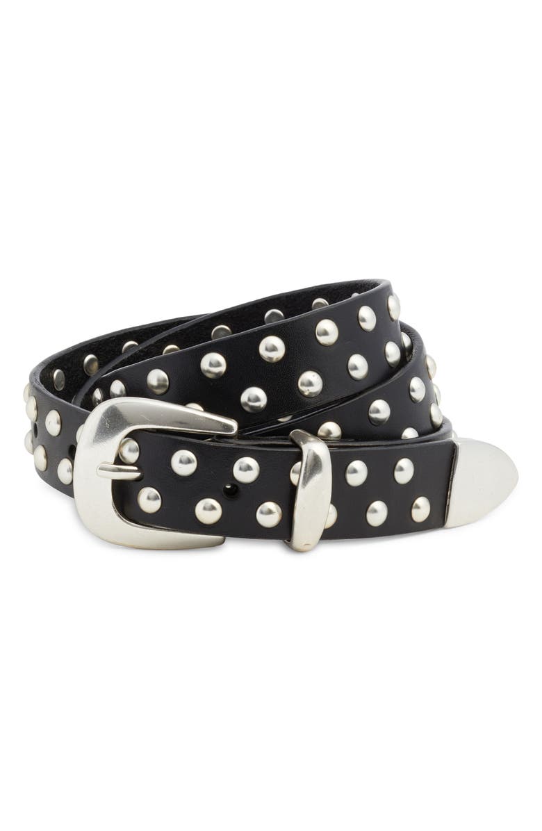 Western Stud Leather Belt