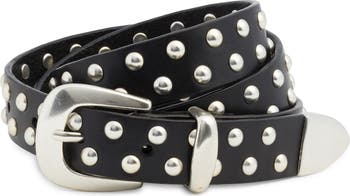 Western Stud Leather Belt