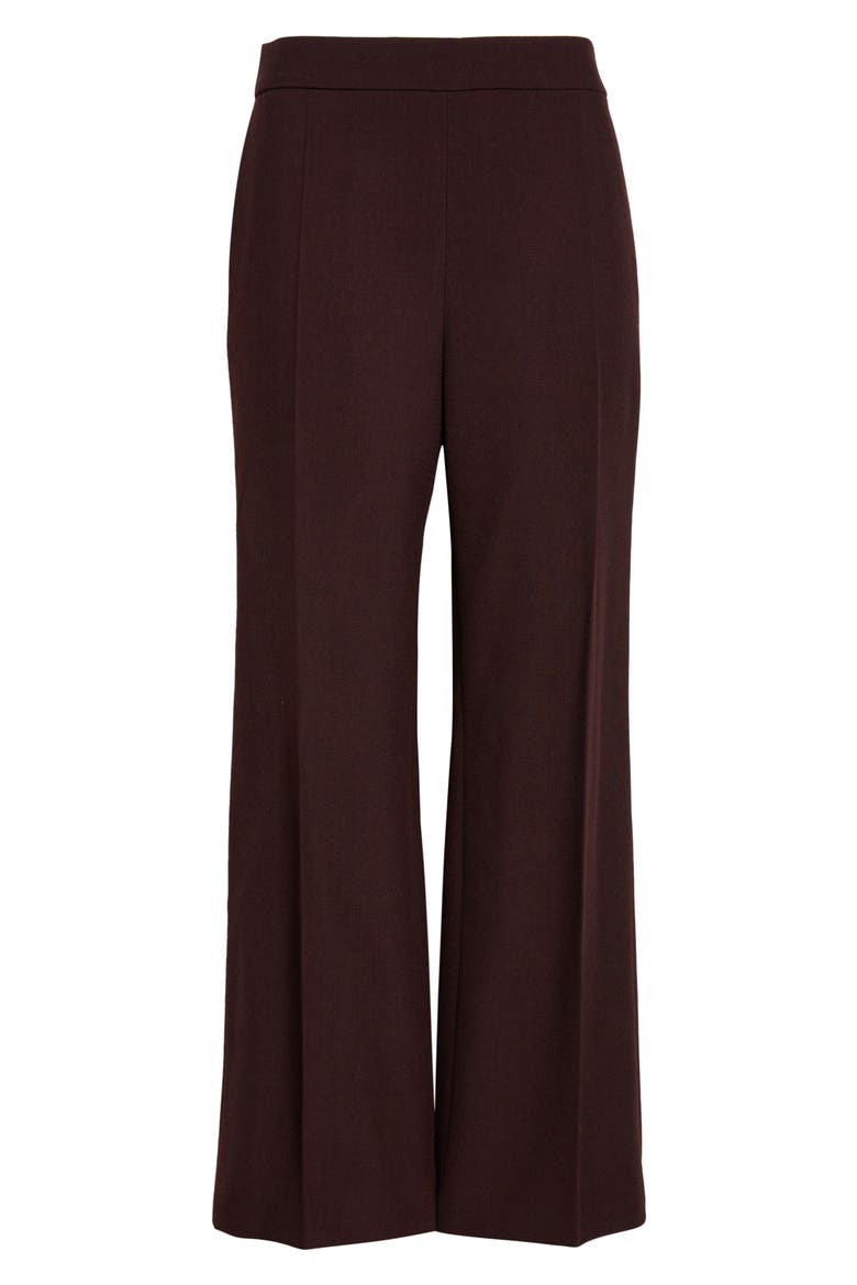 Straight Leg Wool Crepe Trousers, Alternate, color, OBSCURE PURPLE