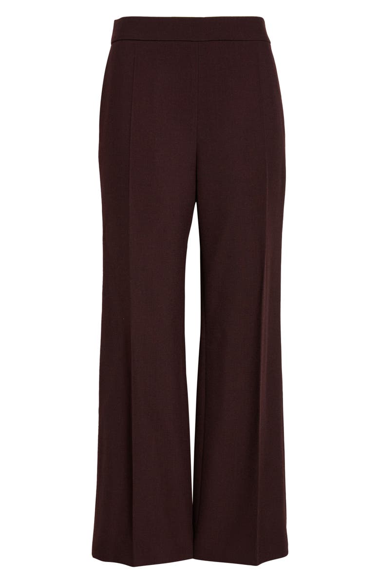 Chloé Straight Leg Wool Crepe Trousers, Alternate, color, Obscure Purple