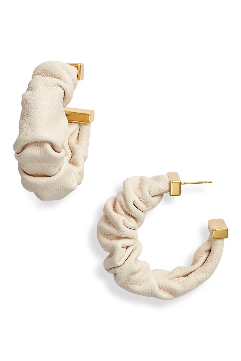 Sanura Hoop Earrings, Main, color, OFF WHITE