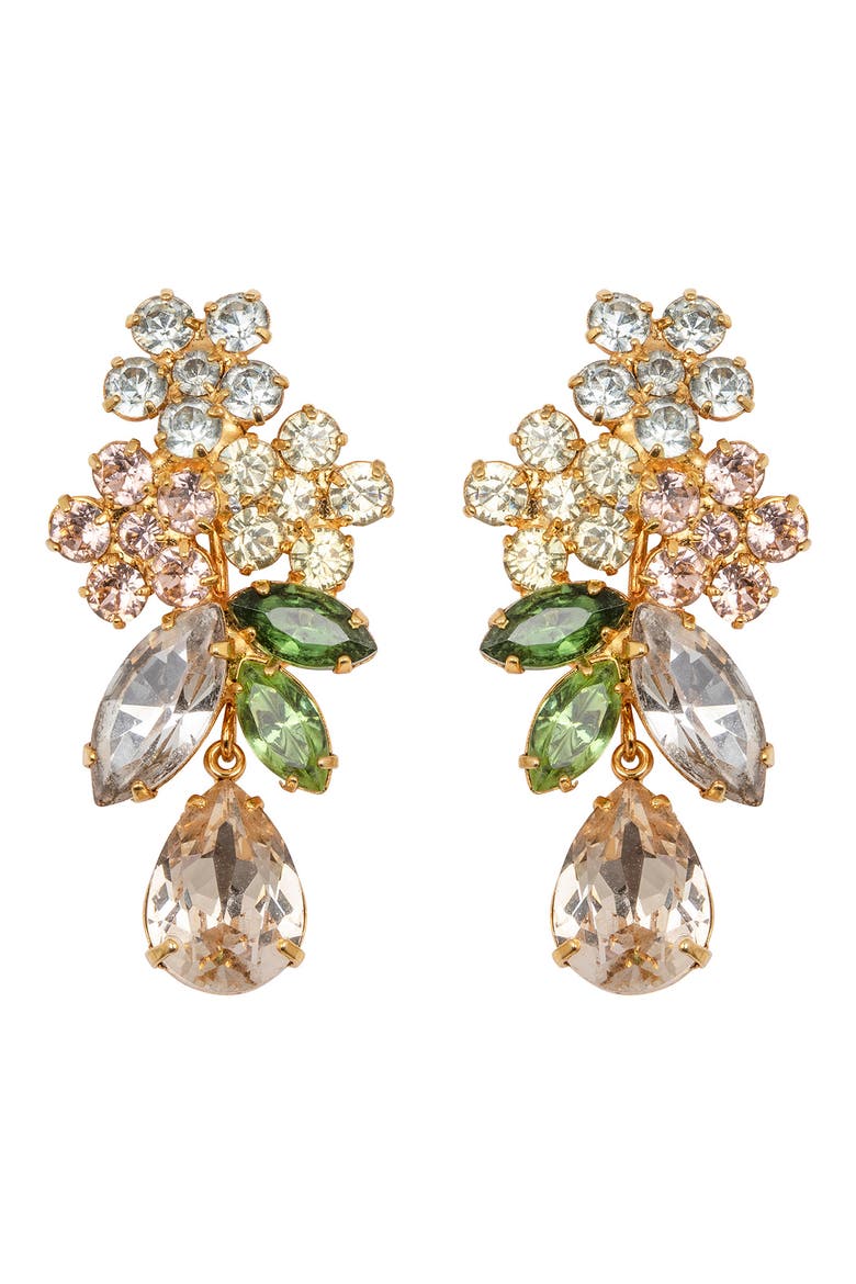 Bouquet Drop Earrings, Main, color, MULTI
