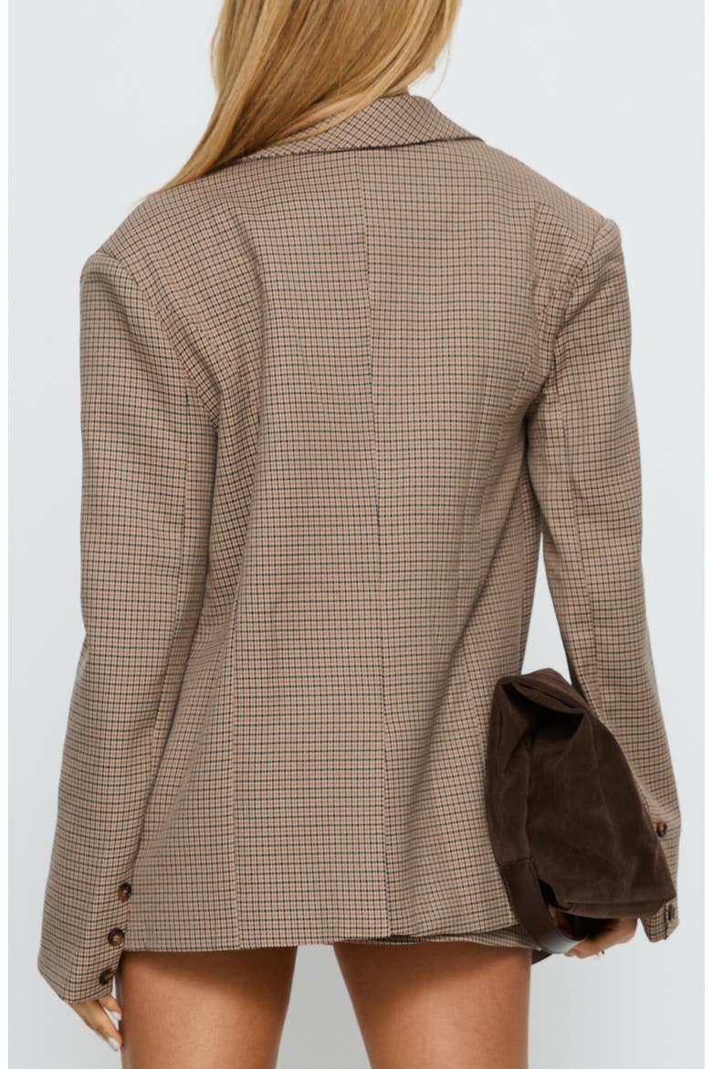 Deane Check Blazer, Alternate, color, BROWN CHECK